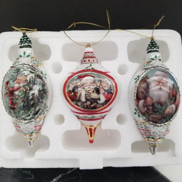 The Bradford Exchange Other - 2000 Bradford Exchange Santa Millennial Porcelain Santa Ornament Collection #1